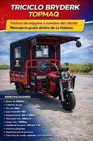 Triciclo topman 2000w 72v 90ha